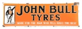 John Bull Tyres Convex Porcelain Strip Sign.