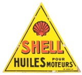 Shell Motor Oil Porcelain Sign W/ Shell Graphic.