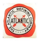 Atlantic Gasoline Curved Porcelain Pump Plate.