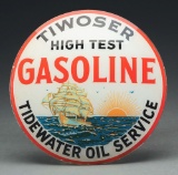 Tidewater Oil Service Tiwoser Hi Test Gasoline Single 15