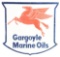Rare Gargoyle Marine Oils Porcelain Sign W/ Pegasus Graphic.