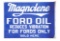 Magnolene Motor Oil Sold Here Porcelain Flange Sign.