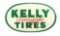 Kelly Springfield Tires Convex Tin Sign.