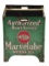 Imperial Marvelube Motor Oil Service Station Bottle Rack W/ Quart Cans & Glass Oil Bottles.