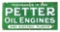 Petter Oil Engines And Electrical Plants Porcelain Sign.