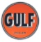 Gulf Gasoline Dealer Porcelain Service Station Sign.