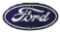 Ford Motor Cars Complete Porcelain Neon Sign On Metal Can.