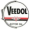 Veedol Motor Oil Tin Sign W/ Iron Hanging Bracket.