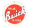 Buick Valve In Head Porcelain Sign.