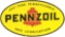 Pennzoil Motor Oil Porcelain Curb Sign W/ Bell Graphic.