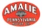 Amalie Pennsylvania Motor Oi Porcelain Curb Sign.