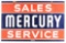 Mercury Sales & Service Porcelain Dealership Sign.