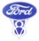 Rare Ford V8 Two Piece Porcelain Dealership Sign.