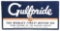 Gulfpride Motor Oil Embossed Aluminum Sign.