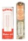 Lot Of 2: Porcelain Thermometers From Colfranc Motor Oil & Red Seal Batteries.