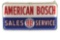 American Bosch Sales & Service Double Sided Plastic Lighted Store Display Sign.