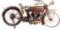 1918 Reading Standard Motorcycle W/ Harley Davidson Twin Engine.