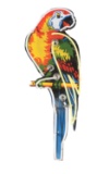 Poll Parrot Die Cut Porcelain Neon Sign.