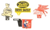 Lot Of 4: Tin License Plate Toppers.