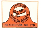 Antelope Petroleum Products Tin Sign W/ Antelope Graphic.