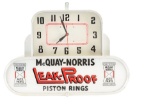 McQuay Norris Piston Rings Light Up Clock & Store Display.