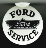 Ford The Universal Car Service One Piece Etched Reproduction Globe.