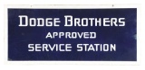 Dodge Brothers Approved Service Station Porcelain Sign.