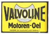 Valvoline Motor Oil Porcelain Flange Sign.