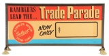 Rambler Dealer Trade Parade Cardboard Car Pricer Sign W/ Metal Frame.