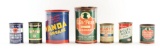Lot Of 7: One & Five Pound Grease Cans.