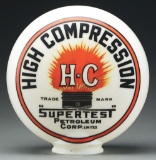 Rare Supertest High Compression Gasoline One Piece Baked Globe.