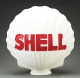 Shell Gasoline One Piece Cast Clamshell Globe.