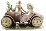 Lladro Automobile Figurine with Figures.