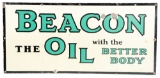 Beacon Motor Oil The Oil With Better Body Porcelain Sign.