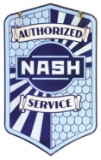 Authorized Nash Service Porcelain Sign.