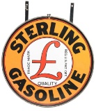 Sterling Quality Gasoline Porcelain W/ Original Ring.