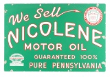 We Sell Nicolene Motor Oil Porcelain Service Station Sign.