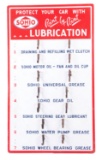 Sohio Point By Point Lubrication Gun Porcelain Display Rack.