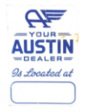 Your Austin Motorcars Dealer Tin Flange Sign.