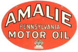 Amalie Pennsylvania Motor Oil Tin Curb Sign.