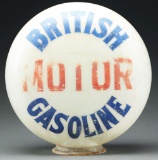 British Motor Gasoline One Piece Baked Globe.