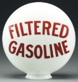 Filtered Gasoline One Piece Etched Globe.