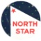 Rare North Star Gasoline Porcelain Curb Sign.