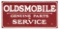 Oldsmobile Genuine Parts & Service Porcelain Sign.
