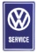 Volkswagen VW Service Porcelain Sign W/ Self Framed Edge.