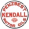 Kendall Penzbest Motor Oil Porcelain Curb Sign.
