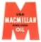 Use Macmillan Ring Free Motor Oil Die Cut Tin Curb Sign.