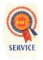 The British Motor Corporation Service Tin Sign W/ Ribbon Graphic.