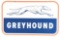 Greyhound Bus Lines Porcelain Sign W/ Dog Graphic.