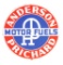 Anderson Prichard Motor Fuels Porcelain Curb Sign.